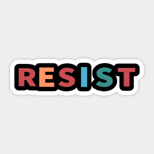 Resist Cool Inspirational Christian Sticker